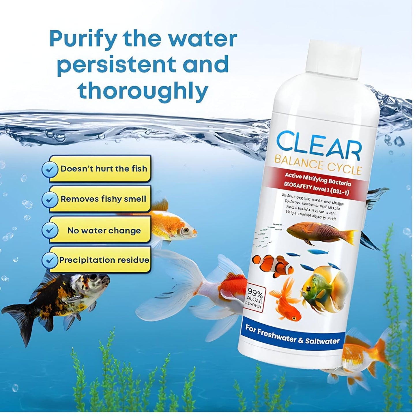 Fish Tank Water Purifier  100ml (BUY 1 GET 2 FREE)